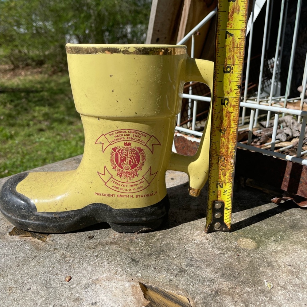 ❤️2/$25 Yellow Firefighter Boot